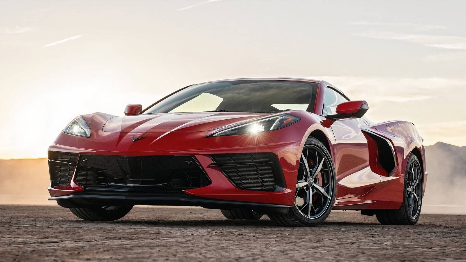2020 Chevrolet Corvette Stingray C8 Coupe Red Front Angle 2020 Chevrolet Corvette Stingray C8 Coupe Red Front Angle