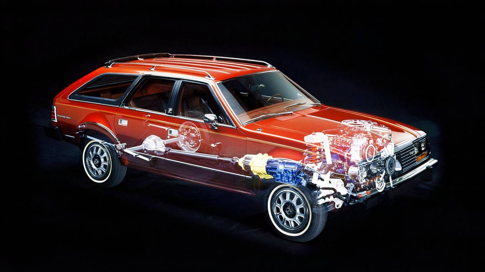 AMC Eagle 4WD Cutaway Drawing AMC Eagle 4WD Cutaway Drawing