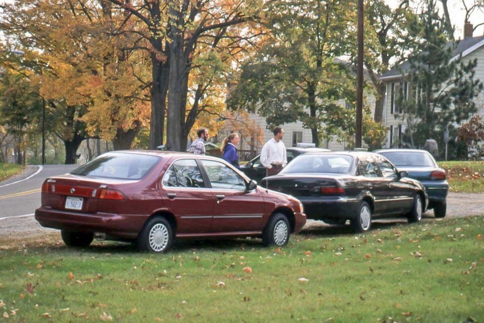 1996 dodge stratus 1996 ford contour gl 1996 geo prizm 1996 honda civic lx 1996 mazda protegé es 1996 nissan sentra gxe 1996 pontiac grand am se 1996 saturn sl2