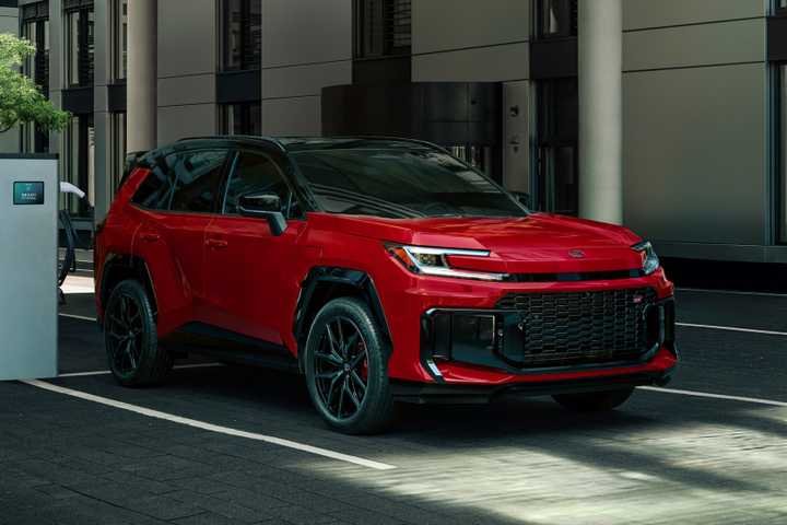 2026 Toyota RAV4 GR Sport Red Front Angled View